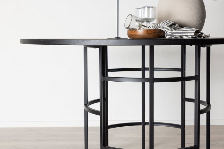 Furniture Fashion Copenhagen - Dining Table round - Black / Black