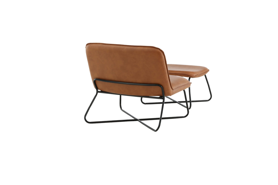 Venture Home X-Lounge Chair - Brown PU