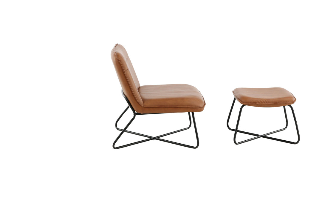 Venture Home X-Lounge Chair - Brown PU