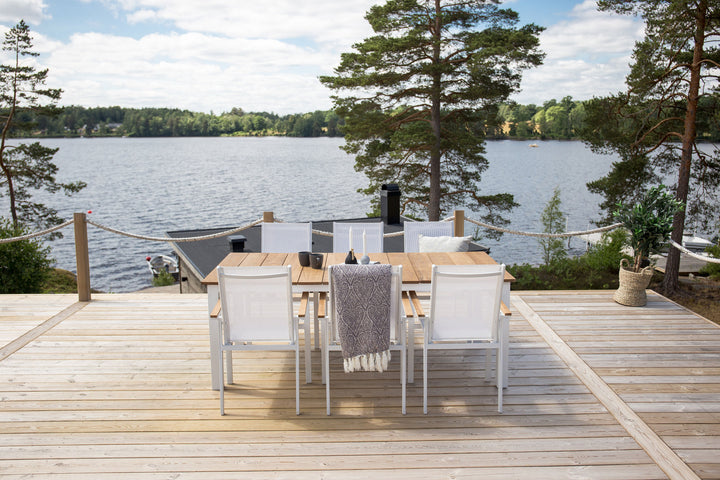 Venture Home Mexico Table 210*100 - White/Teak