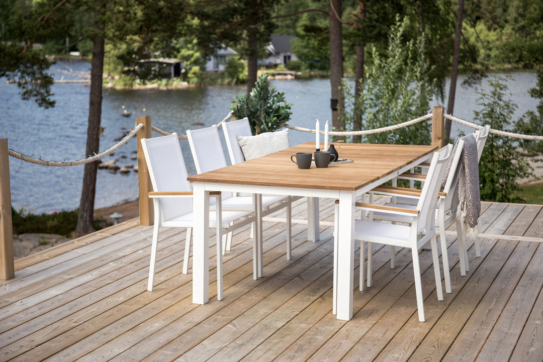 Venture Home Mexico Table 210*100 - White/Teak