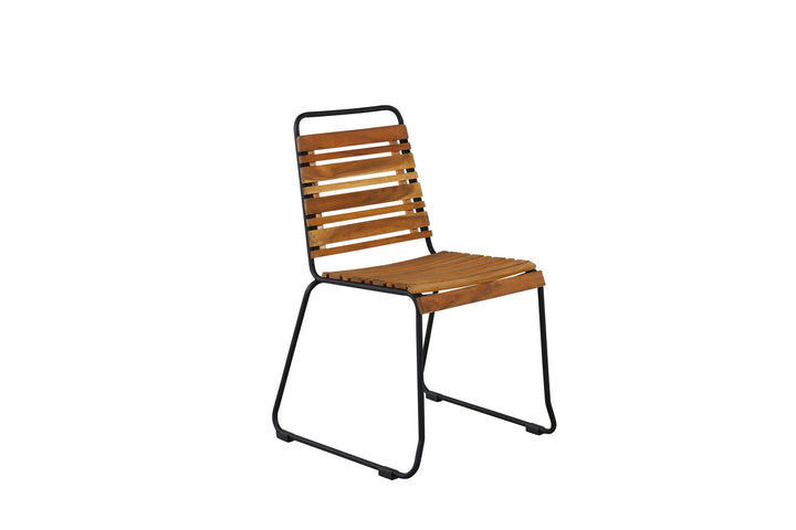 Venture Home Bois Dining Chair 2-pack - Black Alu / Acacia