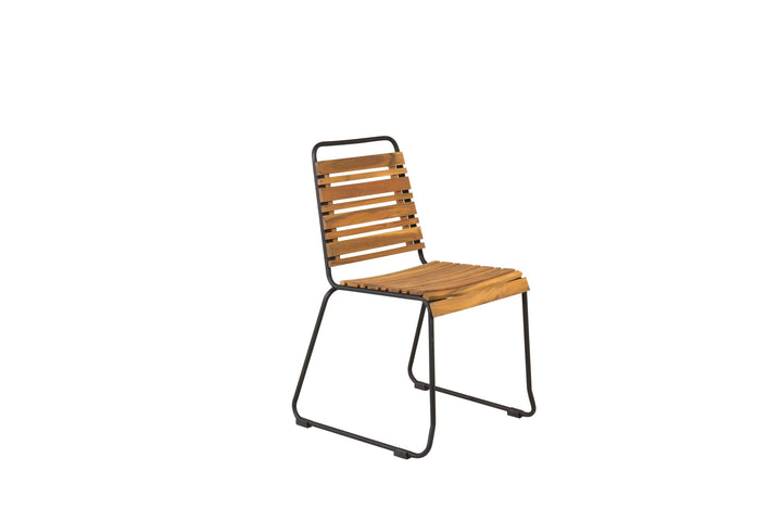 Venture Home Bois Dining Chair 2-pack - Black Alu / Acacia