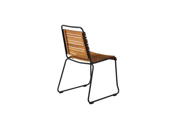 Venture Home Bois Dining Chair 2-pack - Black Alu / Acacia