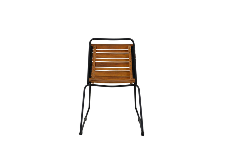 Venture Home Bois Dining Chair 2-pack - Black Alu / Acacia