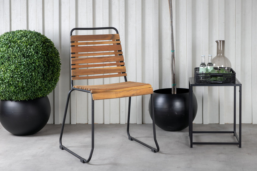 Venture Home Bois Dining Chair 2-pack - Black Alu / Acacia
