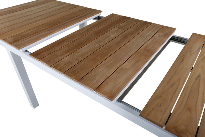 Venture Home Mexico Table 180/240 - White/Teak