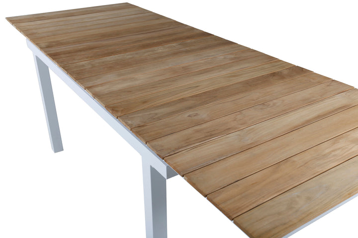 Venture Home Mexico Table 180/240 - White/Teak