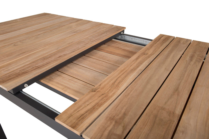 Venture Home Mexico Table 180/240 - Black/Teak