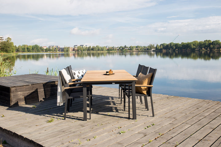 Venture Home Mexico Table 180/240 - Black/Teak