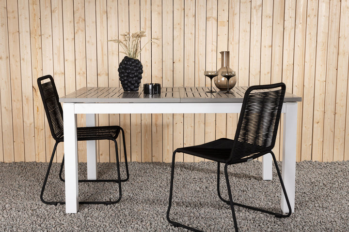 Venture Home Albany Table - 152/210 - White/Grey
