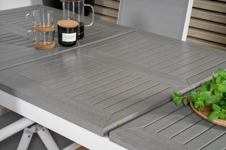 Venture Home Albany Table - 152/210 - White/Grey