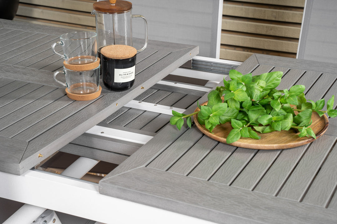 Venture Home Albany Table - 152/210 - White/Grey