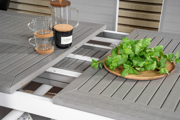 Venture Home Albany Table - 152/210 - White/Grey