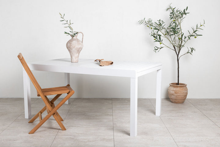 Venture Home Marbella Table 160/240 - White/White