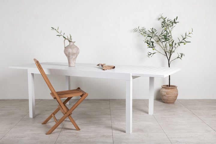 Venture Home Marbella Table 160/240 - White/White
