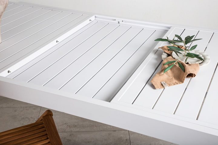Venture Home Marbella Table 160/240 - White/White