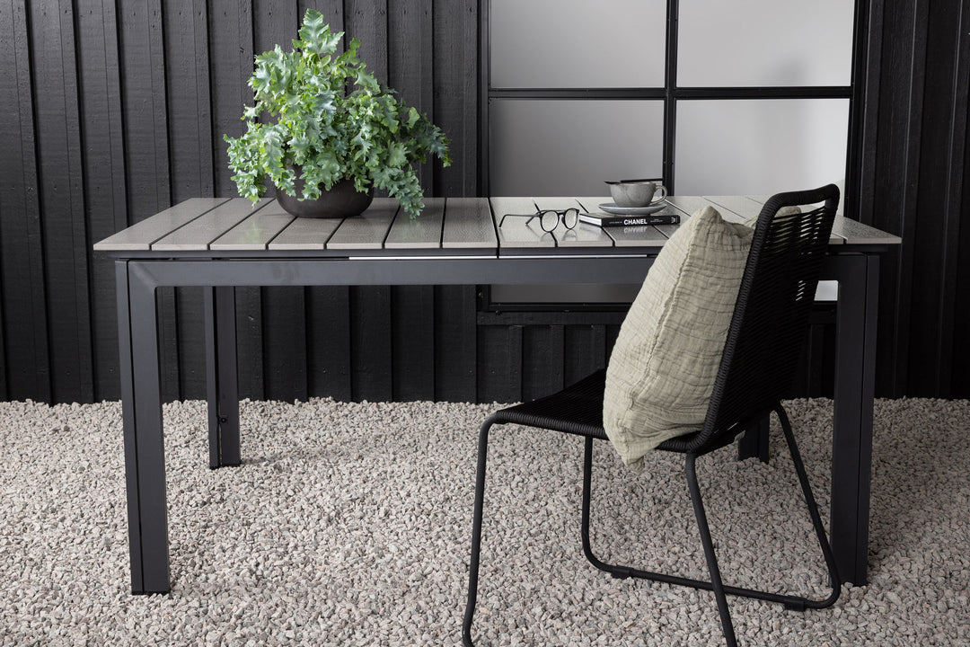 Venture Home Levels Table 160/240 - Black/Grey