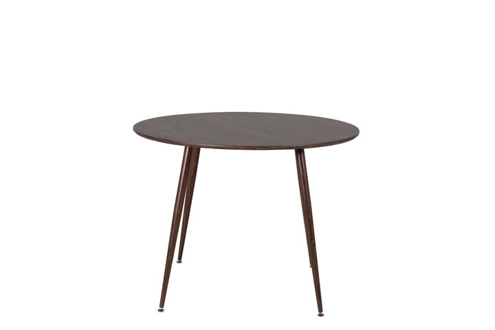Venture Home Plaza Round table 100 cm - Walnut top - Walnut legs