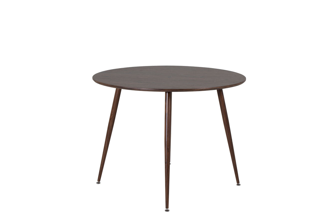 Venture Home Plaza Round table 100 cm - Walnut top - Walnut legs
