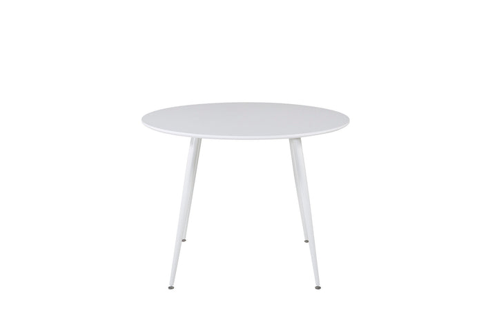 Venture Home Plaza Round Table 100 cm - White top / White Legs