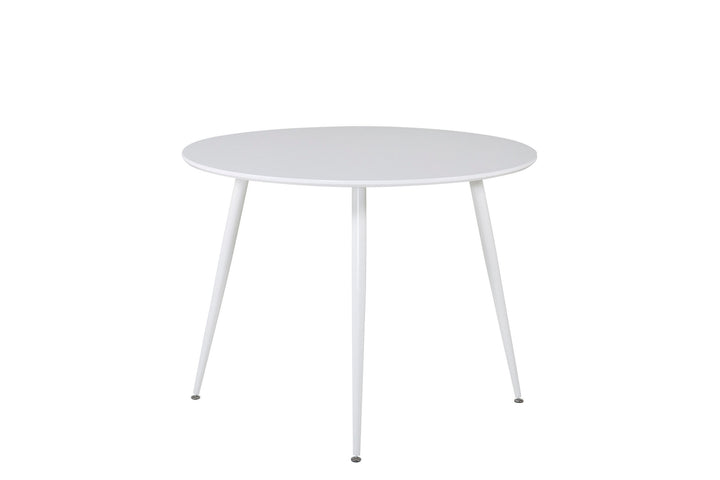 Venture Home Plaza Round Table 100 cm - White top / White Legs