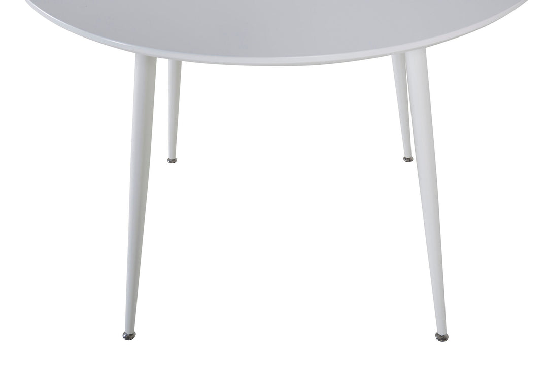 Venture Home Plaza Round Table 100 cm - White top / White Legs