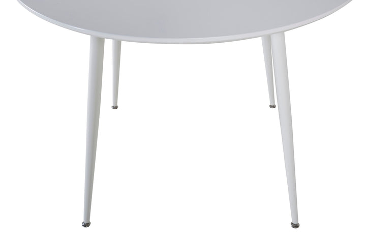 Venture Home Plaza Round Table 100 cm - White top / White Legs