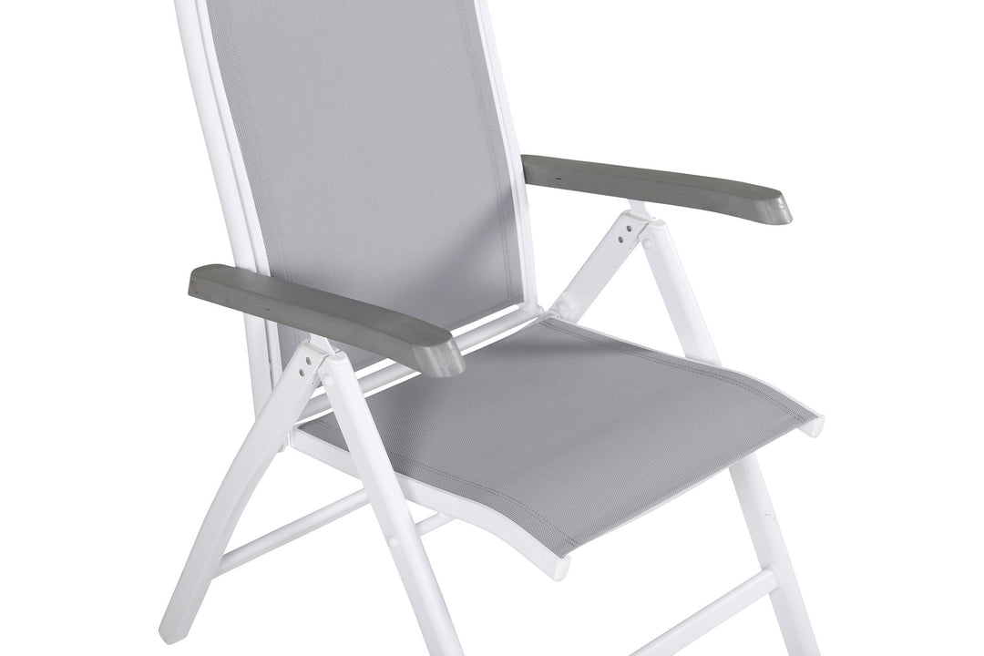 Venture Home Albany 5:pos Chair 2-pack - White/Grey