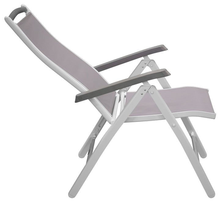Venture Home Albany 5:pos Chair 2-pack - White/Grey