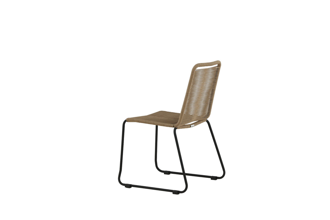 Venture Home Lindos Stacking Chair 2-pack - Black Alu / Latte Rope