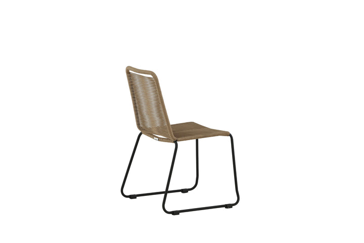 Venture Home Lindos Stacking Chair 2-pack - Black Alu / Latte Rope