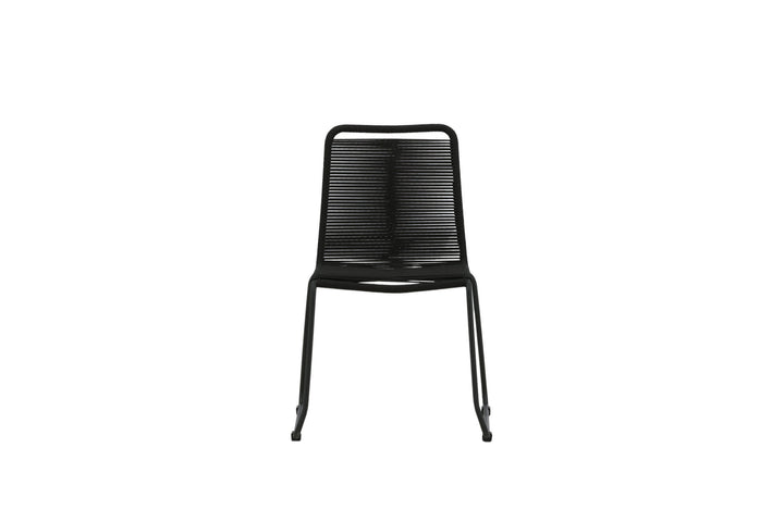 Venture Home Lindos Stacking Chair 2-pack - Black Alu / Black Rope