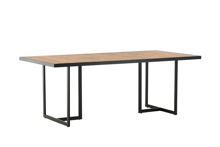 Venture Home Khung Dining Table - Black Steel / Acacia (teklook) - 200*100cm