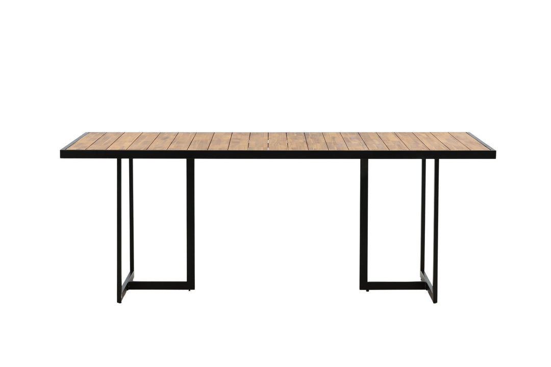 Venture Home Khung Dining Table - Black Steel / Acacia (teklook) - 200*100cm