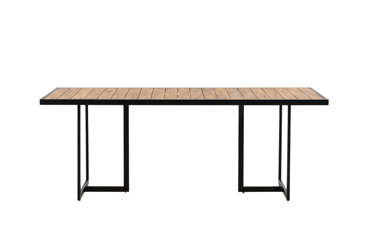 Venture Home Khung Dining Table - Black Steel / Acacia (teklook) - 200*100cm