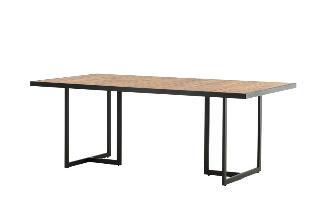Venture Home Khung Dining Table - Black Steel / Acacia (teklook) - 200*100cm