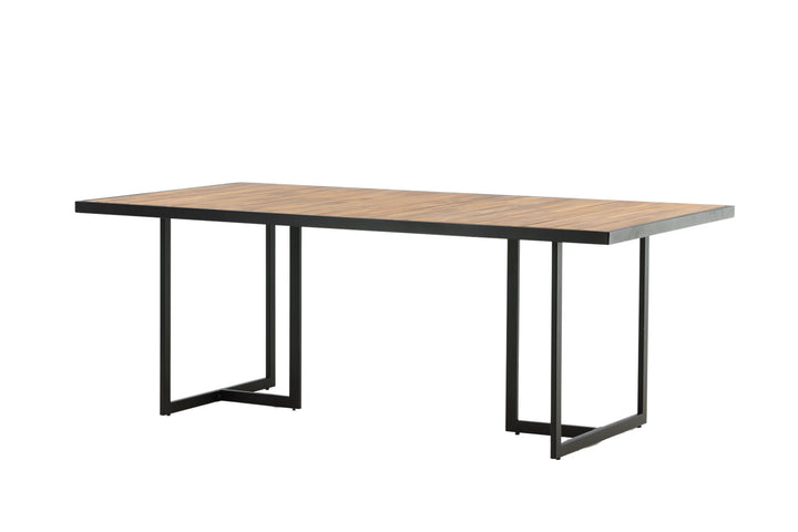 Venture Home Khung Dining Table - Black Steel / Acacia (teklook) - 200*100cm