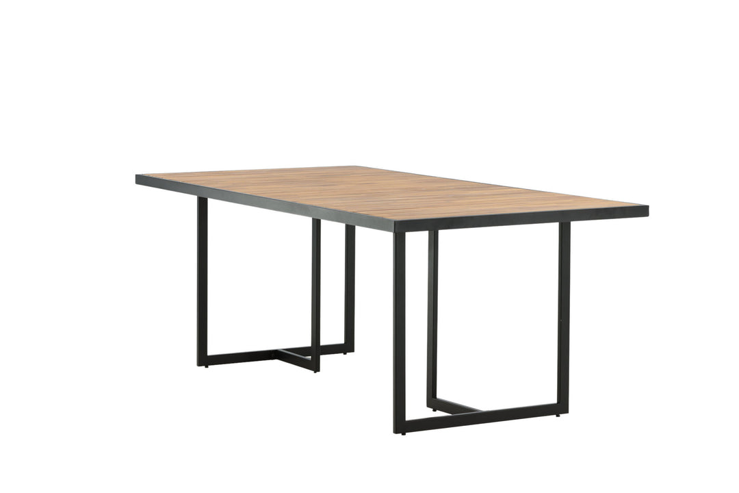 Venture Home Khung Dining Table - Black Steel / Acacia (teklook) - 200*100cm