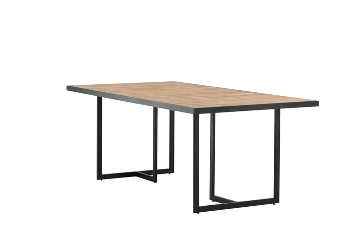 Venture Home Khung Dining Table - Black Steel / Acacia (teklook) - 200*100cm