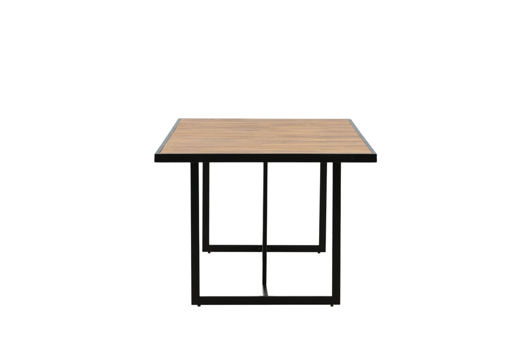 Venture Home Khung Dining Table - Black Steel / Acacia (teklook) - 200*100cm