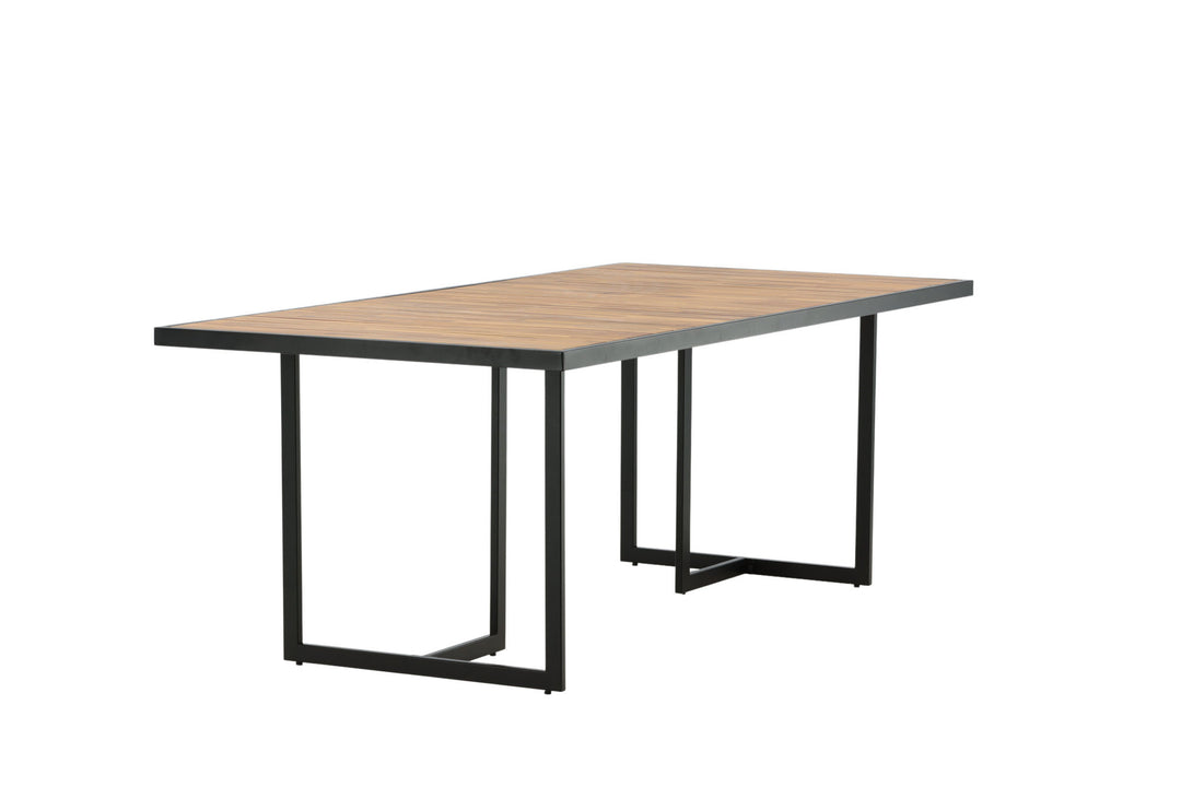 Venture Home Khung Dining Table - Black Steel / Acacia (teklook) - 200*100cm