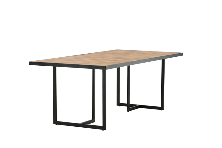 Venture Home Khung Dining Table - Black Steel / Acacia (teklook) - 200*100cm