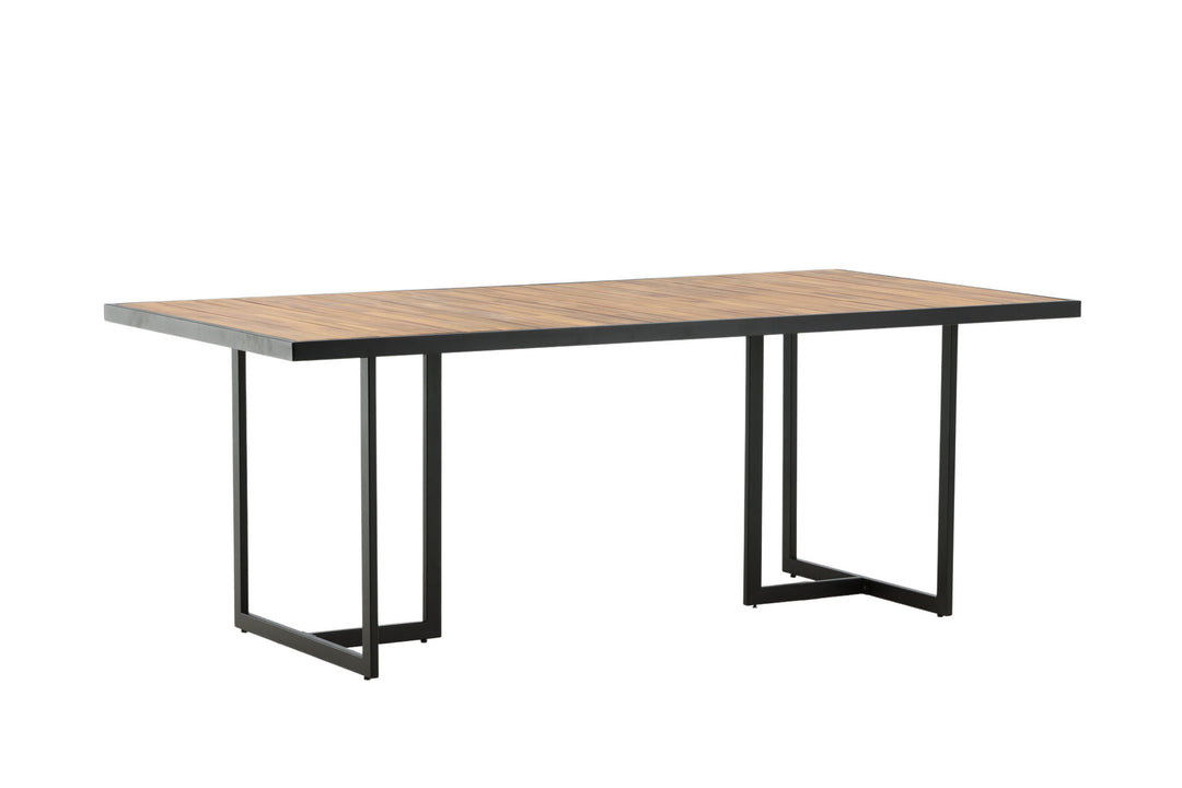 Venture Home Khung Dining Table - Black Steel / Acacia (teklook) - 200*100cm