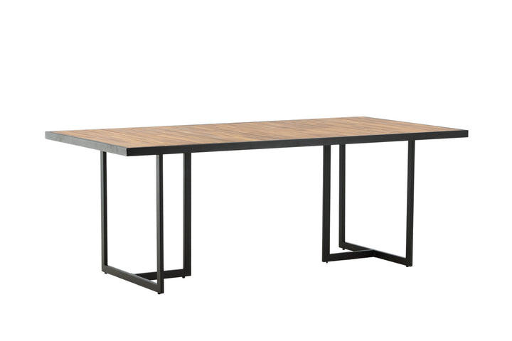 Venture Home Khung Dining Table - Black Steel / Acacia (teklook) - 200*100cm