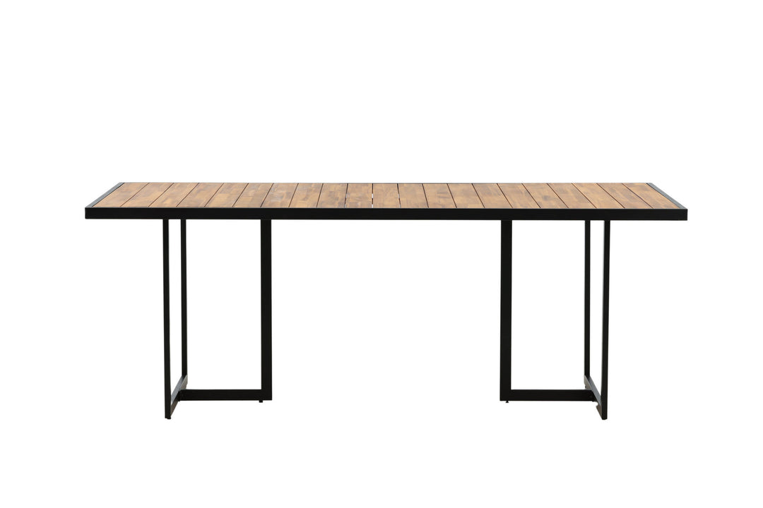 Venture Home Khung Dining Table - Black Steel / Acacia (teklook) - 200*100cm
