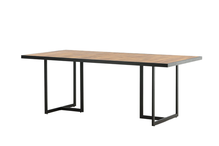 Venture Home Khung Dining Table - Black Steel / Acacia (teklook) - 200*100cm