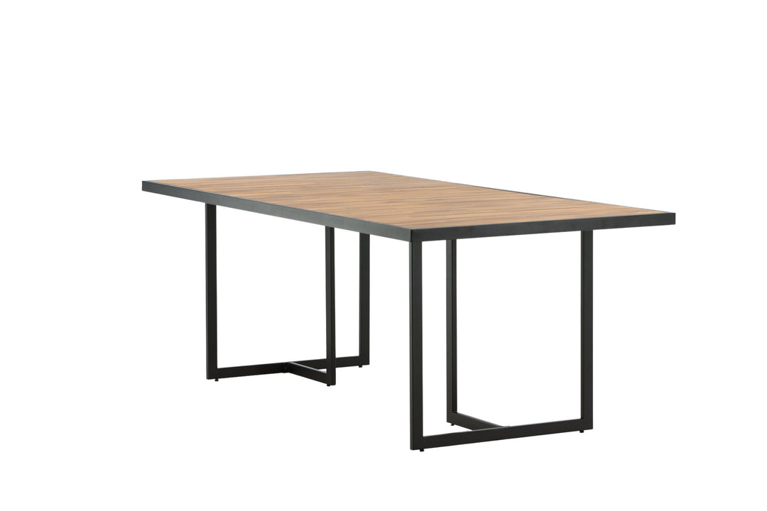 Venture Home Khung Dining Table - Black Steel / Acacia (teklook) - 200*100cm