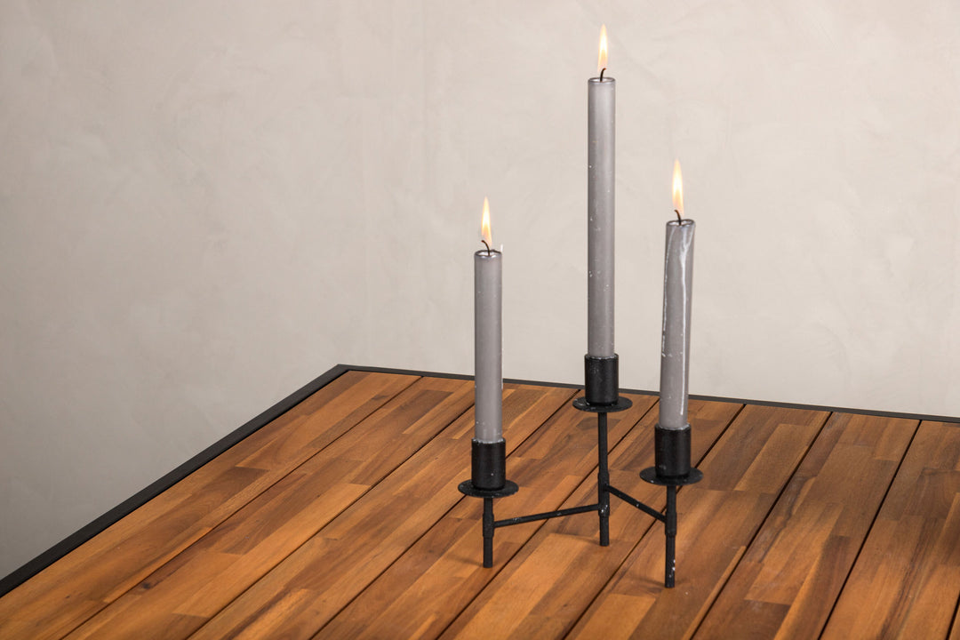 Venture Home Khung Dining Table - Black Steel / Acacia (teklook) - 200*100cm