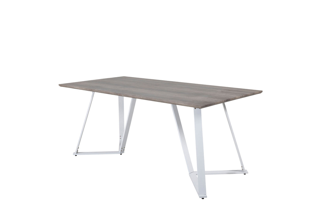 Venture Home Marina Dining Table - Grey "oak" / White Legs